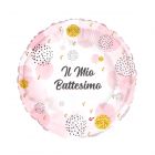 PALLONCINO MYLAR 9" MINI SHAPE IL MIO BATTESIMO GIRL PZ.5
