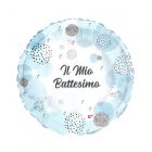 PALLONCINO MYLAR 9" MINI SHAPE IL MIO BATTESIMO BOY PZ.5
