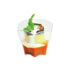 12 COPPETTE ESAGONALI FINGER FOOD IN PLASTICA TRASPARENTI 74014