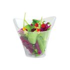 12 COPPETTE TRIANGOLARI FINGER FOOD IN PLASTICA TRASPARENTI 74016