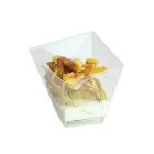 12 COPPETTE QUADRATE SPECIAL FINGER FOOD IN PLASTICA TRASPARENTI 74037