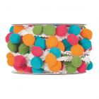 NASTRO PON PON MULTICOLOR 25mmx5mt