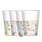 8 BICCHIERI  MIX 200 cc FLORAL VICHY