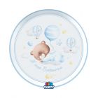 PIATTI BATTESIMO BABY BEAR CELESTE 24CM PZ.6 76728