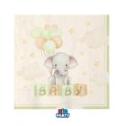 TOVAGLIOLI BABY ELEPHANT 25x25CM PZ.16 76737