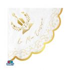 TOVAGLIOLI CRESIMA ELEGANT 25x25CM PZ.16 76747