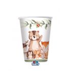 BICCHIERI WOOD ANIMALS 250cc PZ.6 76551