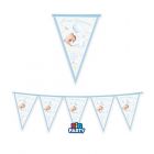 FESTONE BANDIERINE BATTESIMO BABY BEAR CELESTE 3MT 76849