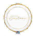 PALLONCINO MYLAR 18" BUON COMPLEANNO GOLD 76807