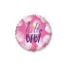PALLONCINO MYLAR 18" HELLO BABY PINK