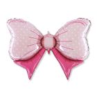 PALLONCINO MYLAR SUPERSHAPE FIOCCO ROSA 42326