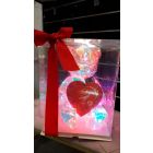 ORSETTO LED 40CM + CONFEZIONE CUORI LINDOR 96GR LV