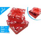 SET 3 SCATOLE QUADRATE CON FIOCCO HEARTS LV 446738