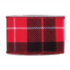 NASTRO SCOZZESE ROSSO E NERO MM63X10MT