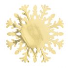 SOTTOPIATTI FIOCCO NEVE ORO METAL 35CM PZ.4 45614