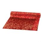 RUNNER IN VELLUTO ROSSO E ORO 30CM X 5MT