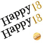 FESTONE HAPPY 18 ORO/NERO