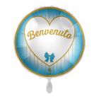 PALLONCINO DF MYLAR 18" BENVENUTO LIGHT BLUE