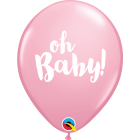 PALLONCINI LATTICE 11" OH BABY ROSA PZ.25