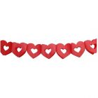 FESTONE GHIRLANDA CUORI ROSSI LV
