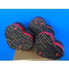 SET 3 SCATOLE CUORE NERE CON SCRITTE LV