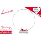 DECORAZIONE LUMINOSA LOVE DA TAVOLO GRANDE 40CM LV