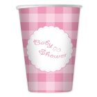 BICCHIERE BABY SHOWER GIRL PZ.10