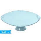 ALZATINA IN PLASTICA CELESTE BORDINO DECORATO 31CM