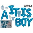 KIT PALLONCINI MYLAR IT'S A BOY