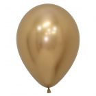 PALLONCINI 12" REFLEX MONOCOLORE SEMPERTEX PZ.50 ORO.