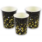 BICCHIERI SPARKLING FIZZ BLACK & GOLD PZ.8