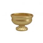 COPPETTA OVALE CERAMICA ORO 12,5X7  H9cm.