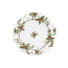 PIATTINI HOLLY CHRISTMAS 21CM PZ.8