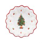 PIATTI FONDI CHRISTMAS WISHES 24CM PZ.8  64453