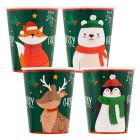 BICCHIERI E COVER SANTA'S FRIENDS PZ. 8+8 64501