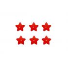 CANDELE STELLA ROSSA GLITTER PZ.6