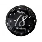 PALLONCINO MYLAR 18" HAPPY 18 SILVER