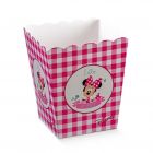 SCATOLINE BOX MINNIE'S PARTY FUCSIA 7x7x11cm PZ.10 68088C
