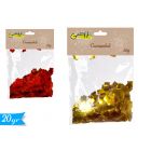 BUSTA DECORAZIONI CORIANDOLI ASS.ORO e ROSSO  20GR