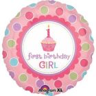 PALLONCINO MYLAR 1° COMPLEANNO ROSA