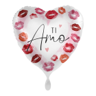 PALLONCINO DF MYLAR 18" TI AMO KISSES LV