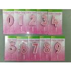 CANDELE SAGOMATE SPARKLING PINK