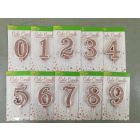 CANDELE SAGOMATE SPARKLING FIZZ ROSA GOLD