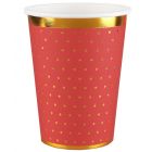 BICCHIERI POIS CHIC ROSSO PZ.10