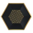 PIATTI ESAGONALI ART DECO BLACK PZ.10