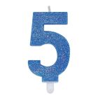 CANDELINA NUMERICA SWEETY GLITTER N.5