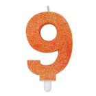 CANDELINA NUMERICA SWEETY GLITTER N.9