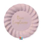 PIATTI BUON COMPLEANNO ROSE PZ.8