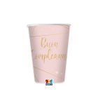 BICCHIERI BUON COMPLEANNO ROSE PZ.8