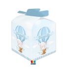 25 SCATOLINE PORTACONFETTI CUBETTO 5x7x5 cm BENVENUTO